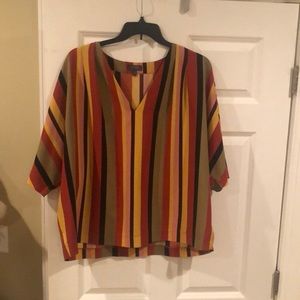 Multicolored Striped Blouse